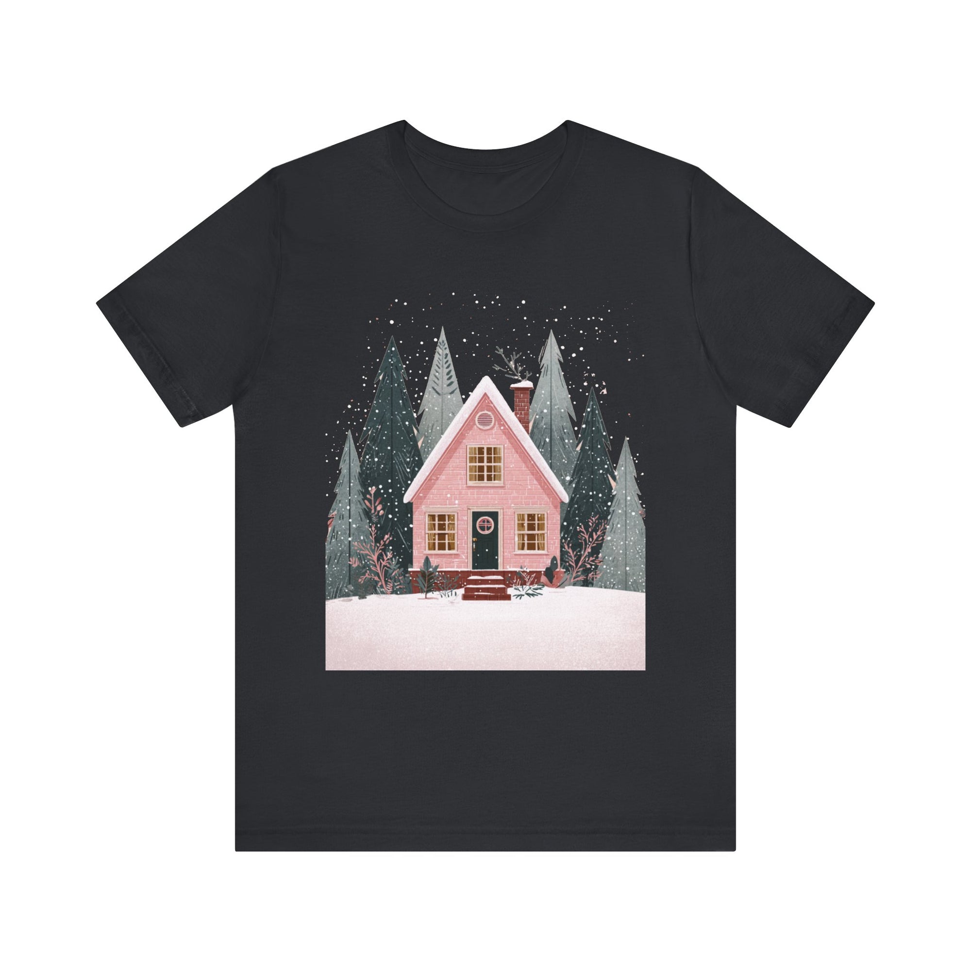 'Pink Holiday House' T-Shirt
