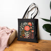 Floral Cotton Canvas Tote Bag