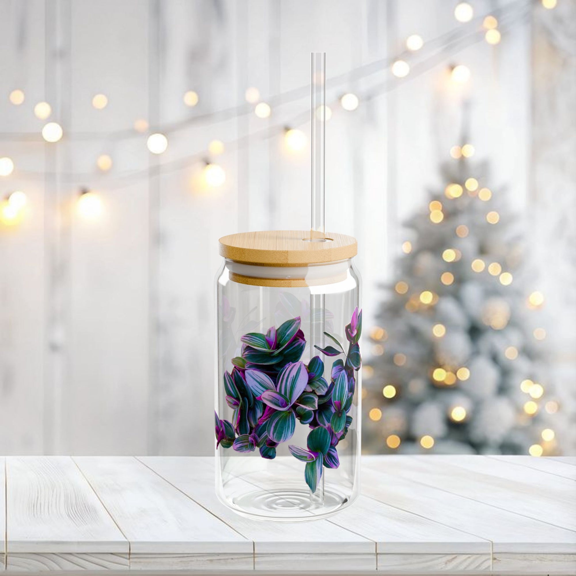 'Tradescantia' Glass Sipper