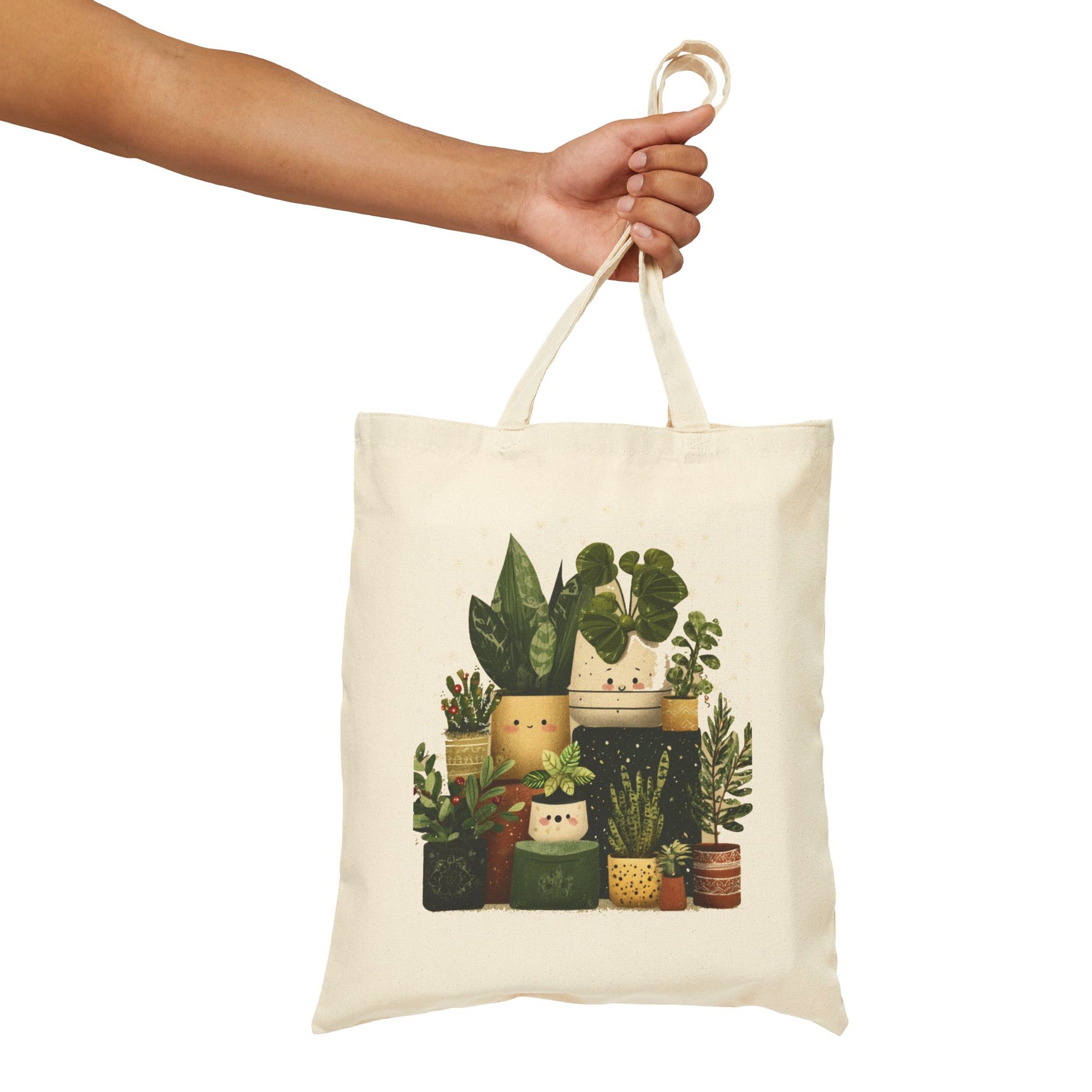 Little Pots Canvas Tote Bag