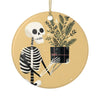 Skeleton Gift Ceramic Ornament