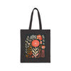 Floral Cotton Canvas Tote Bag