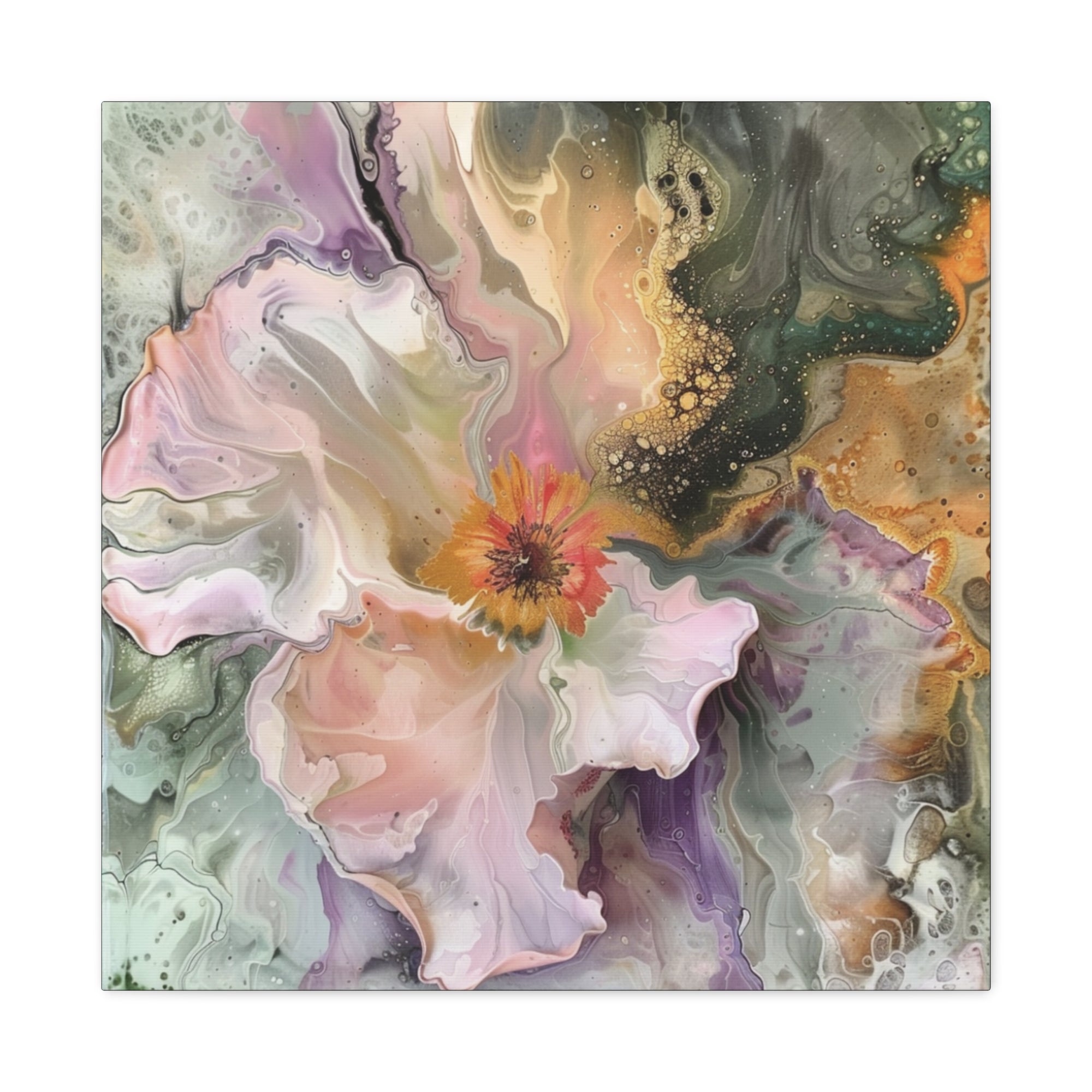 Abstract Peony Canvas Print