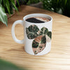 Black Pink Velvet Alocasia Coffee Mug