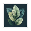 Teal Leaves Sticker