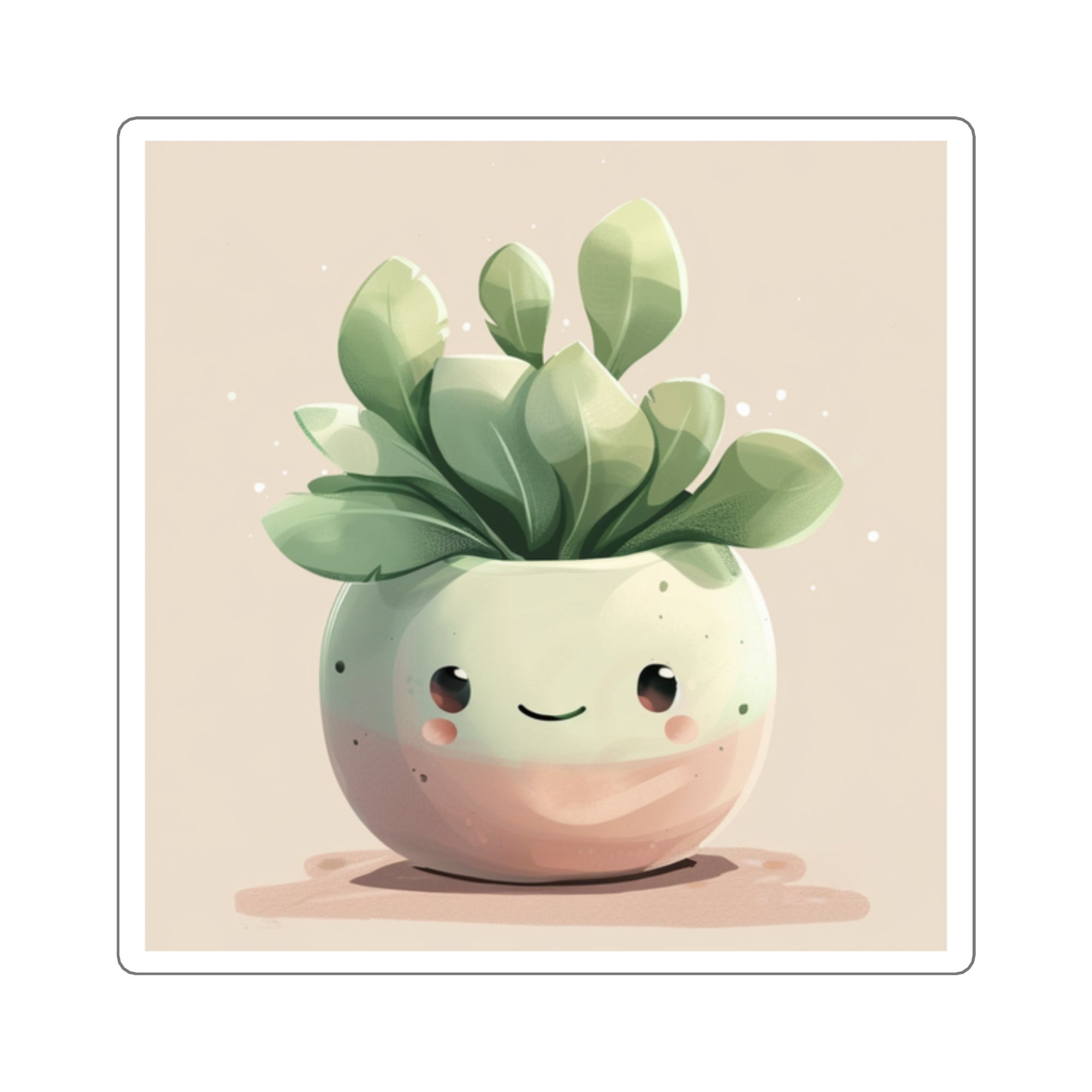 Friendly Succulent Sticker