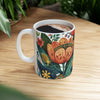 Flora Paisley Sticker Coffee Mug