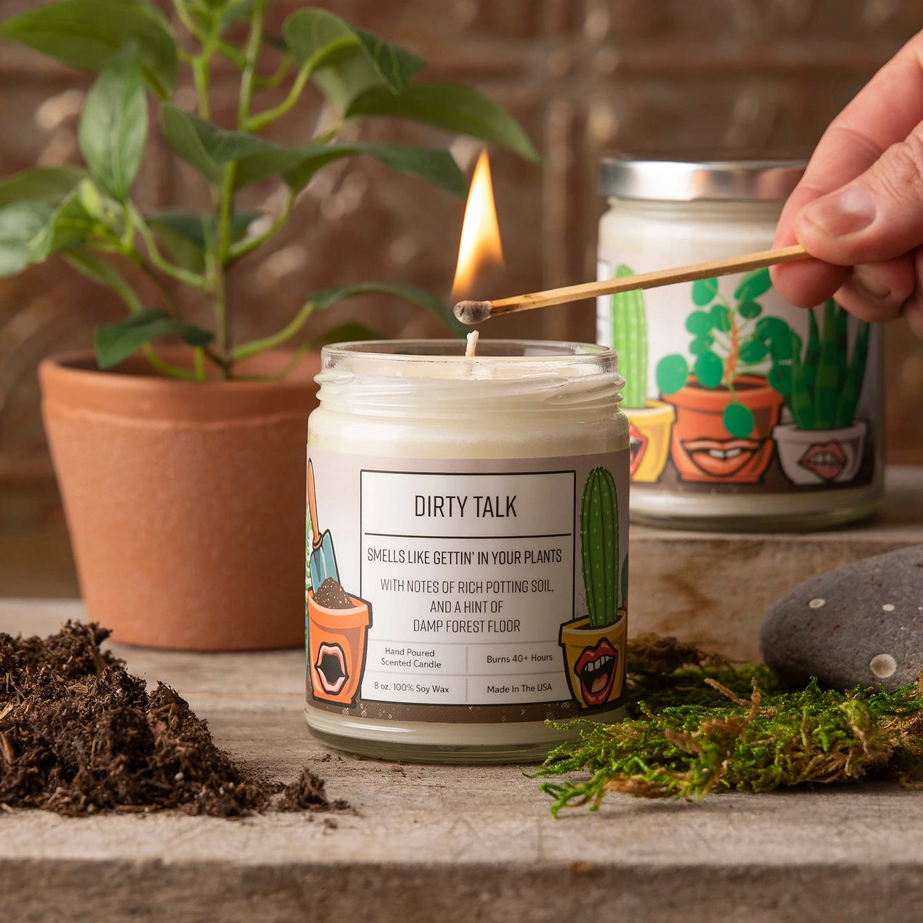 Dirt Scented Soy Wax Candle | Dirty Talk
