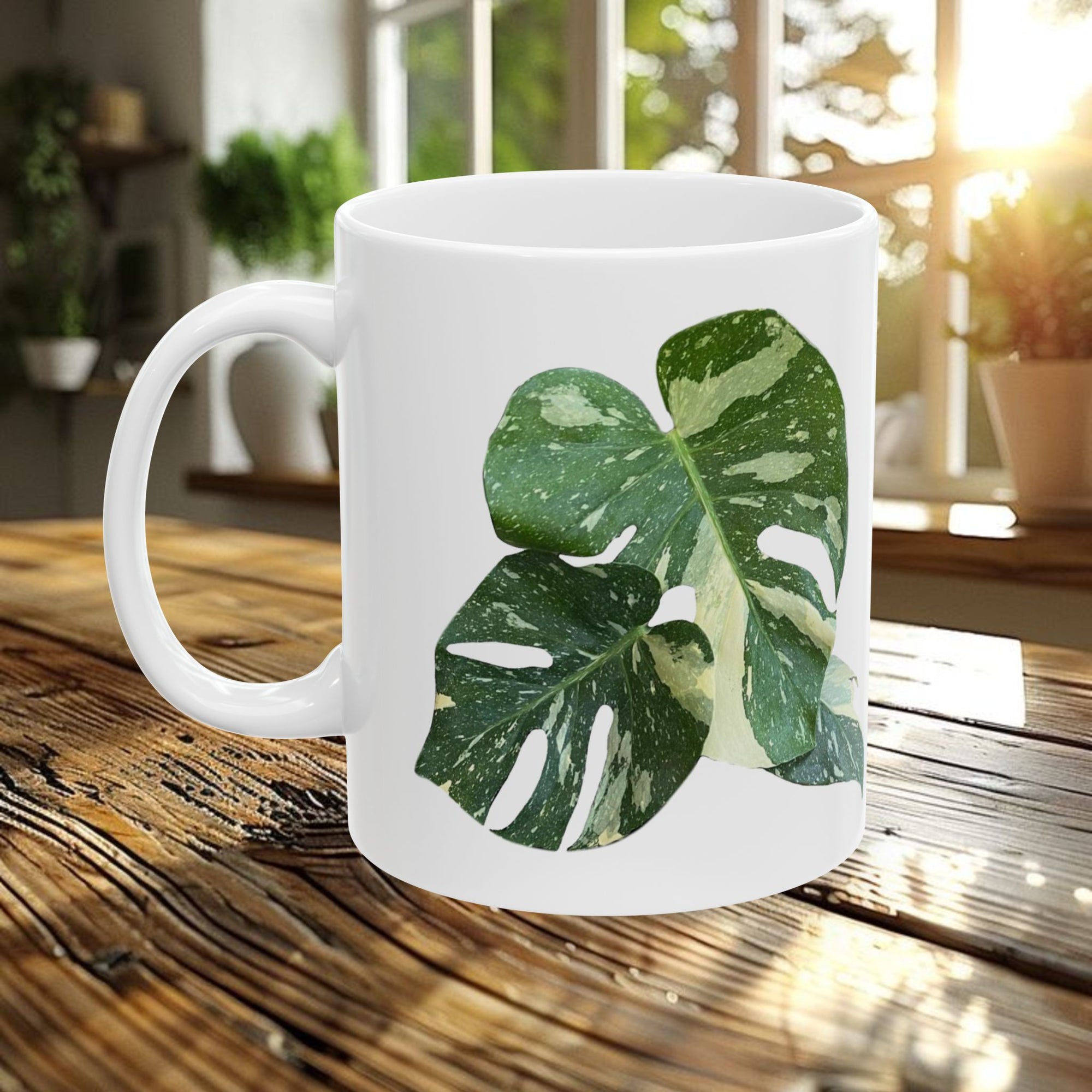 'Thai Constellation Monstera' Coffee Mug