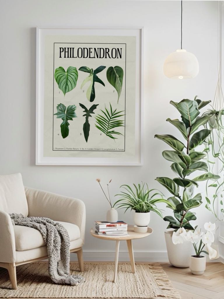 Philodendron Identification Art Sheet 1