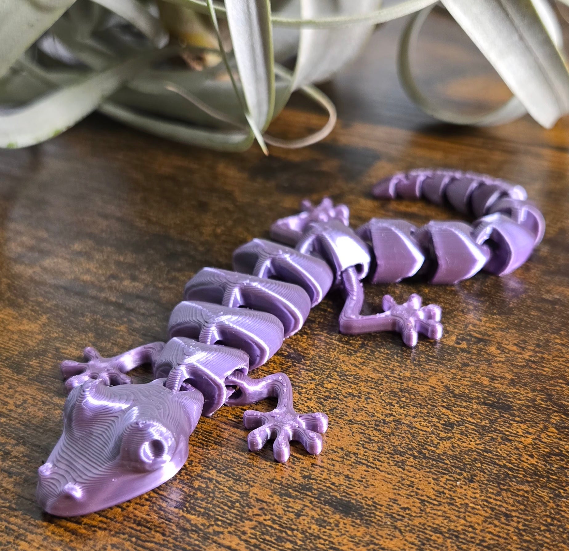 Lavender Printed Lizard Flexi