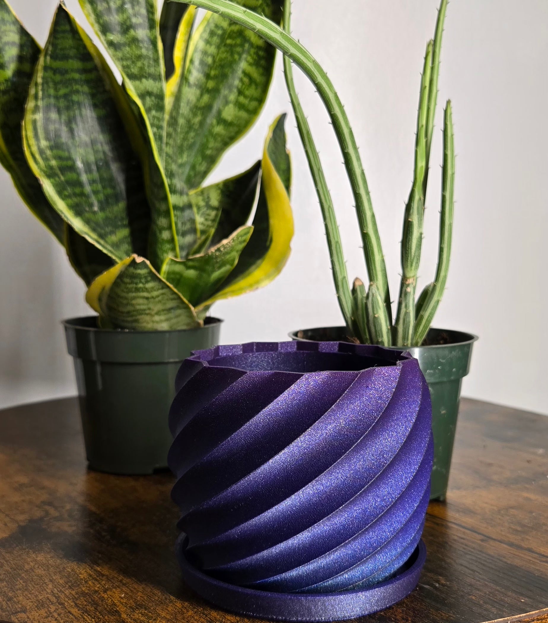 4" Sparkle Purple Planter