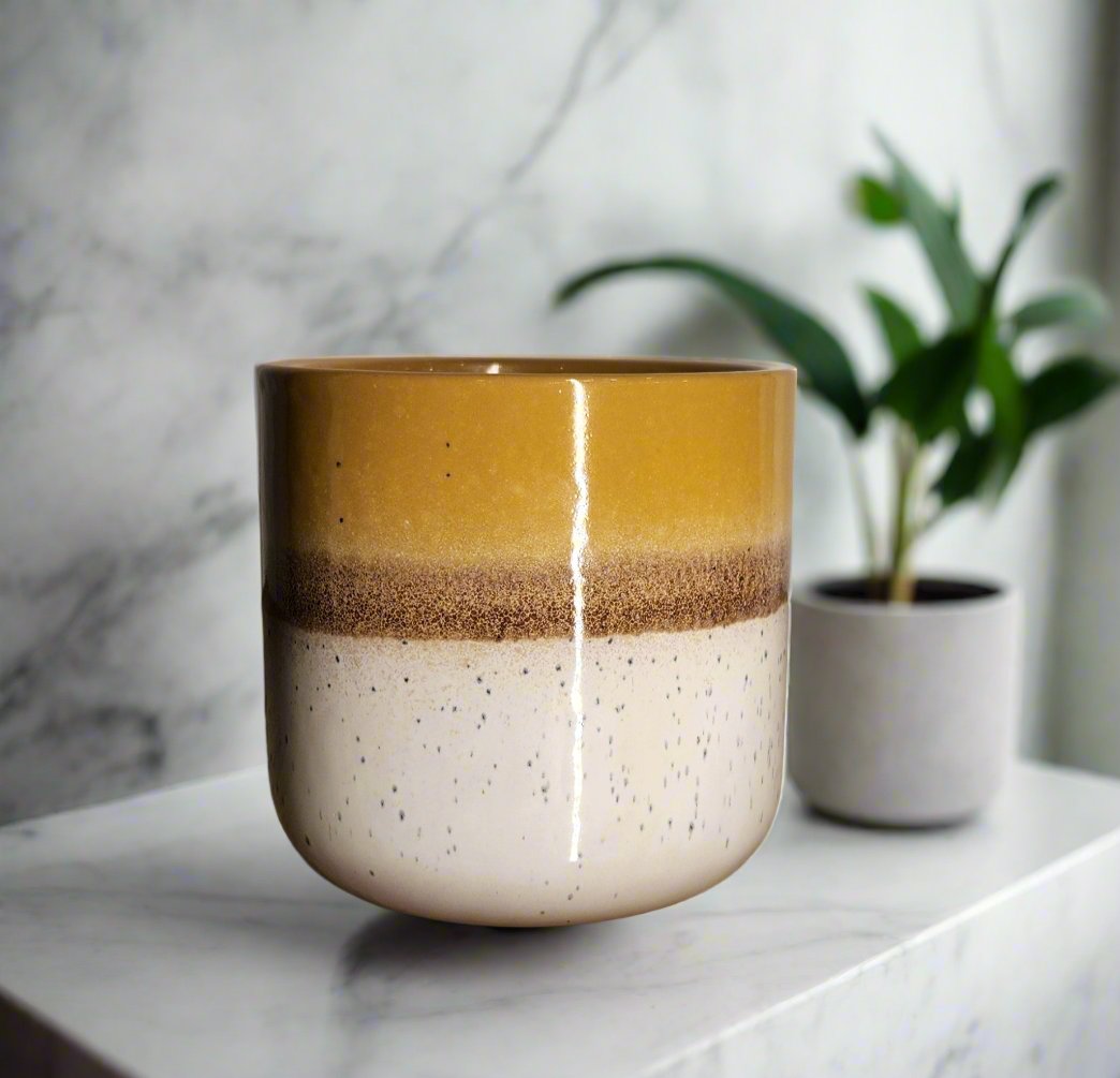 4" Yellow Ombre Planter