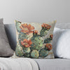 Cactus Bloom Throw Pillow