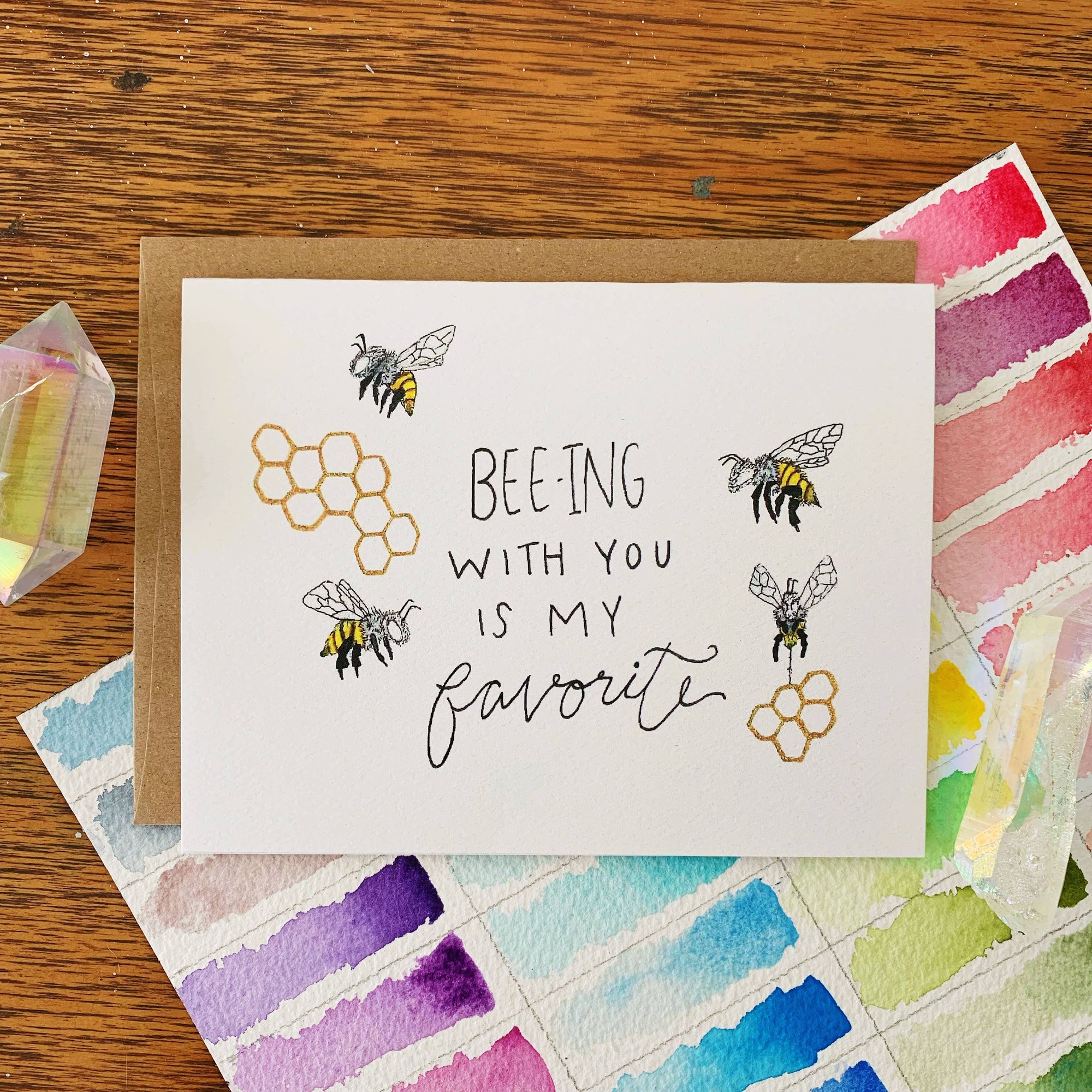 Bee-ing With You Greeting Card