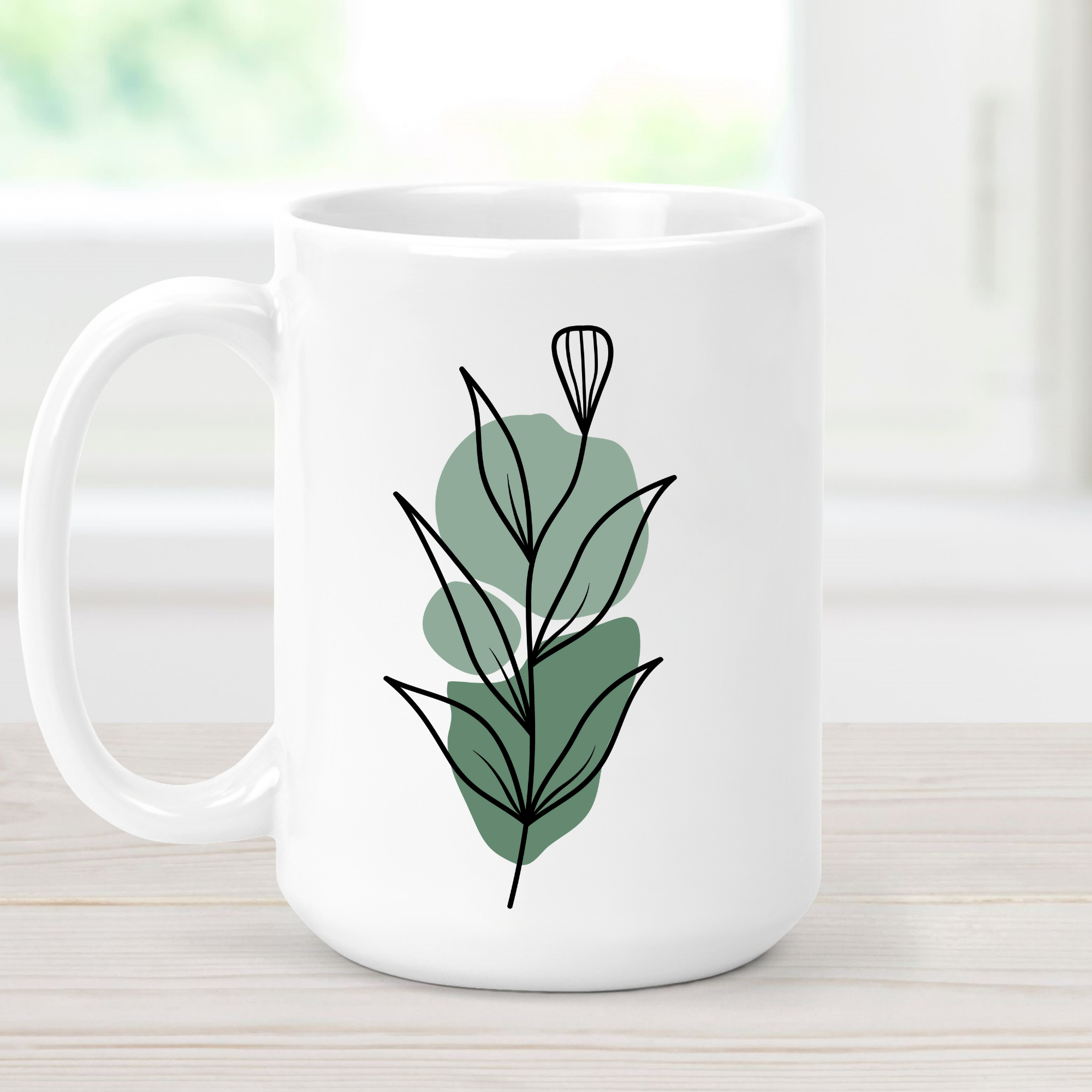 Floral Sage Coffee Mug
